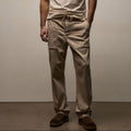 Regular Fit Slub Cotton Utility Pant Stone Pigment