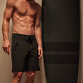 Standard Fit Zip Boardshort Black
