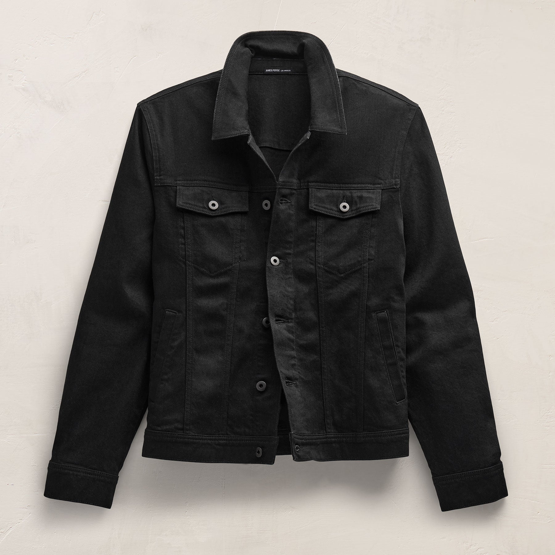 Slim Fit Stretch Denim Jacket Night Palms