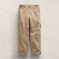 Relaxed Fit Cotton Cargo Light Khaki