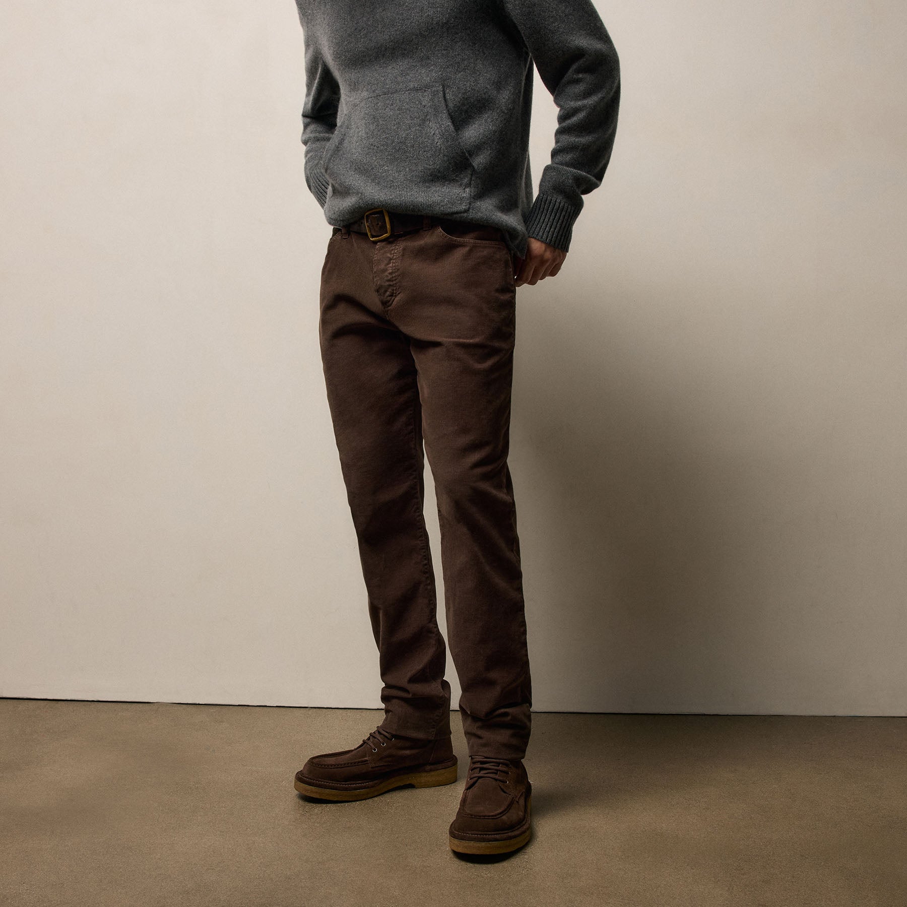 Regular Fit Corduroy 5 Pocket Pant Porcupine