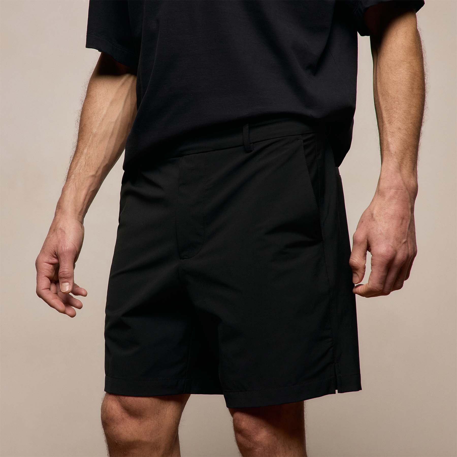 Classic Fit Golf Short Black