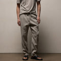 Relaxed Fit Stretch Linen Jogger Fog Pigment