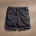 Relaxed Fit Linen Blend Jogger Short Magma Pigment