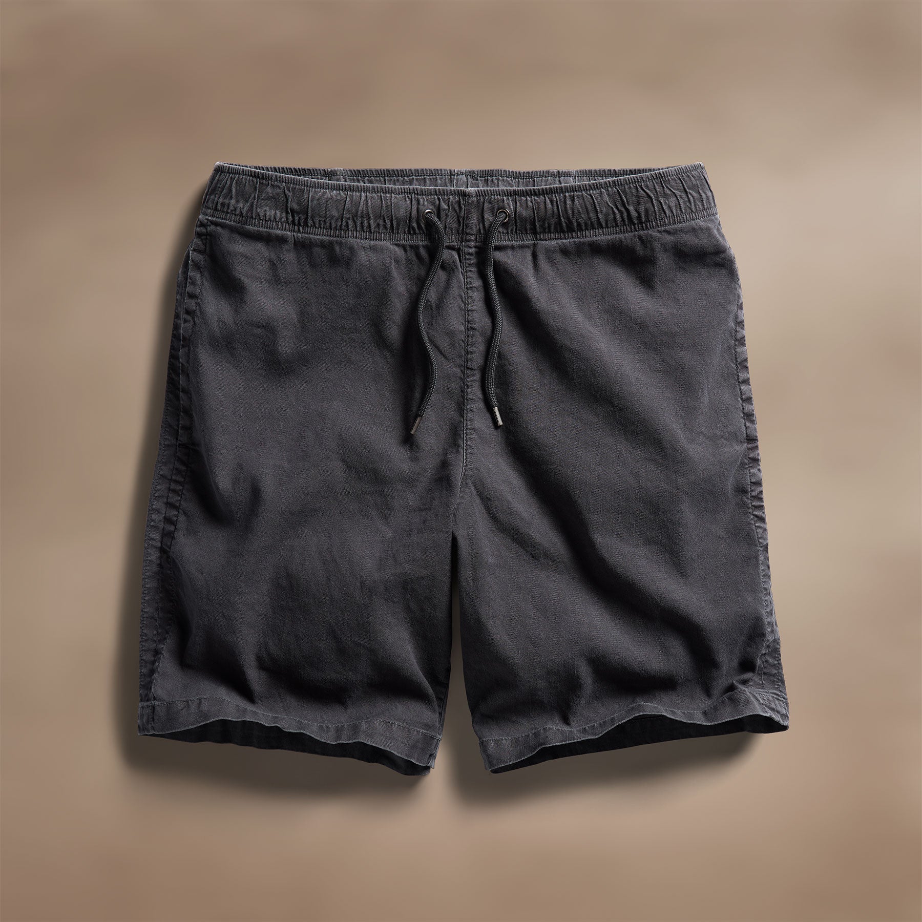 Relaxed Fit Linen Blend Jogger Short Magma Pigment