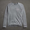 Relaxed Fit Cashmere Raglan Heather Grey