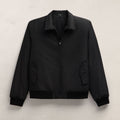Regular Fit Recycled Twill Bomber Jacket Black