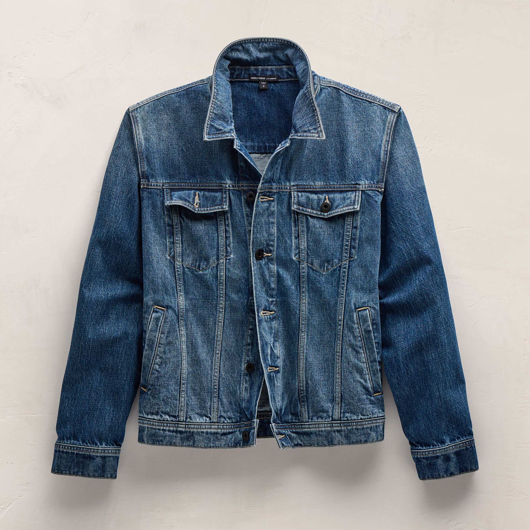 Regular Fit Denim Jacket Blue Pacific