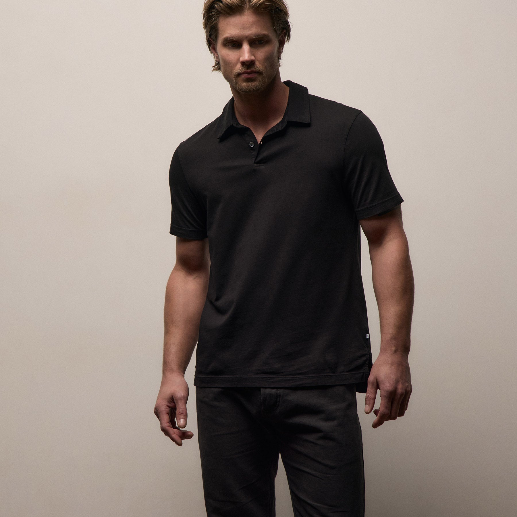 Classic Fit Polo Black