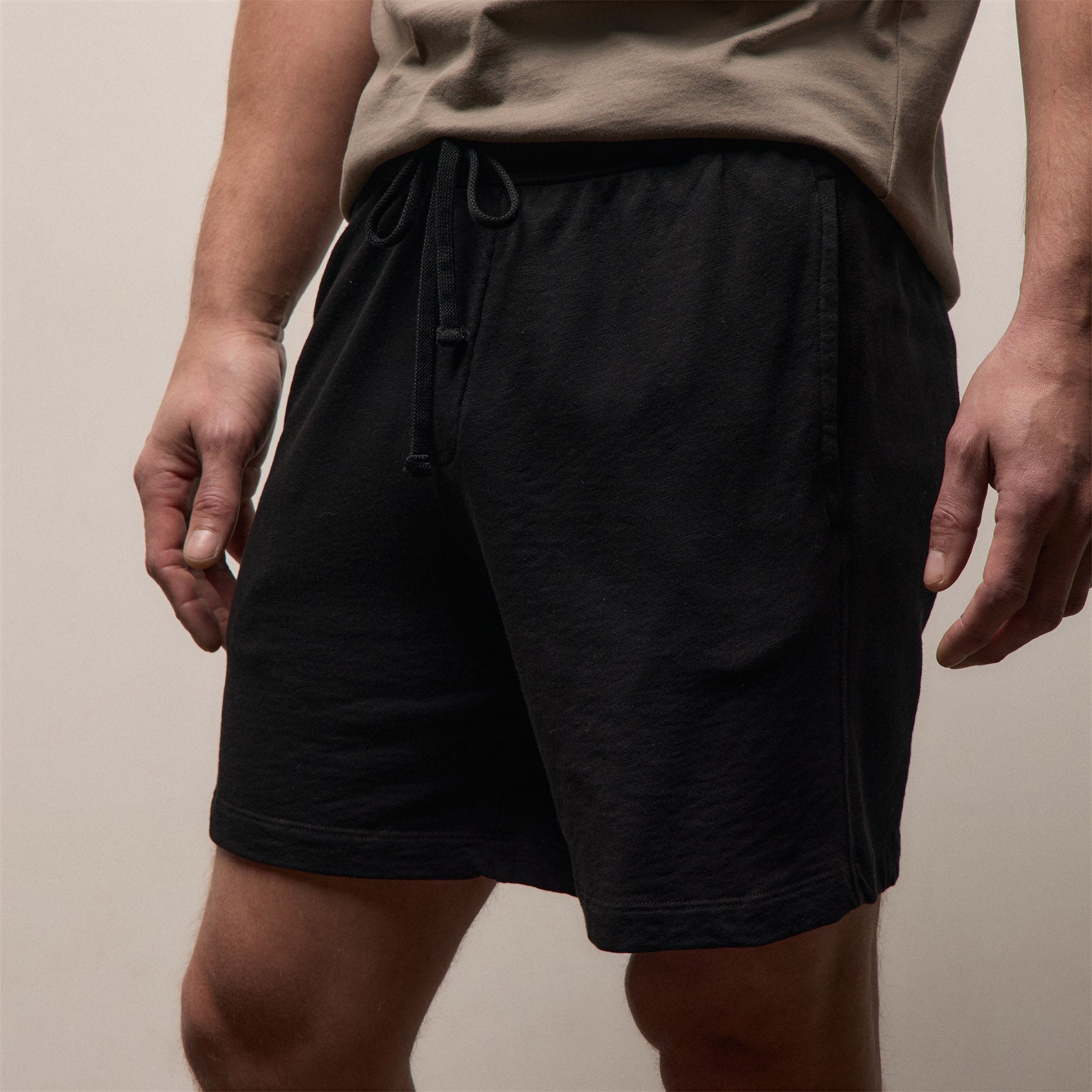 Relaxed Fit Vintage French Terry Sweat Short Black